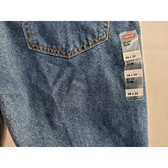Livi's 511 Slim Fit Jeans New W/T  Blue Men's Size 38x32 MSRP 511-2417 - Picture 9 of 16
